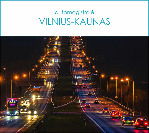 Reklaminiai stendai automagistralėje Vilnius - Kaunas