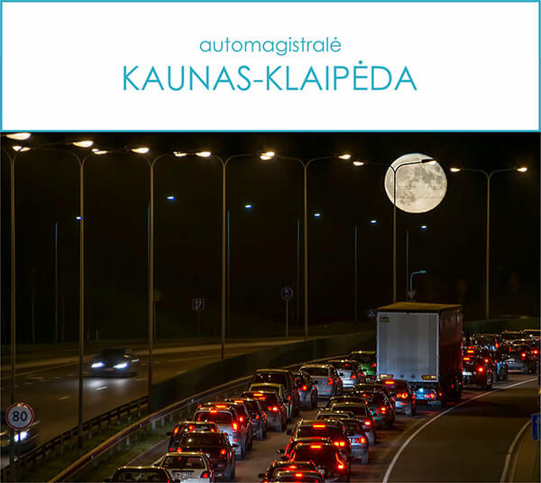 Reklaminiai stendai automagistralėje Kaunas - Klaipėda